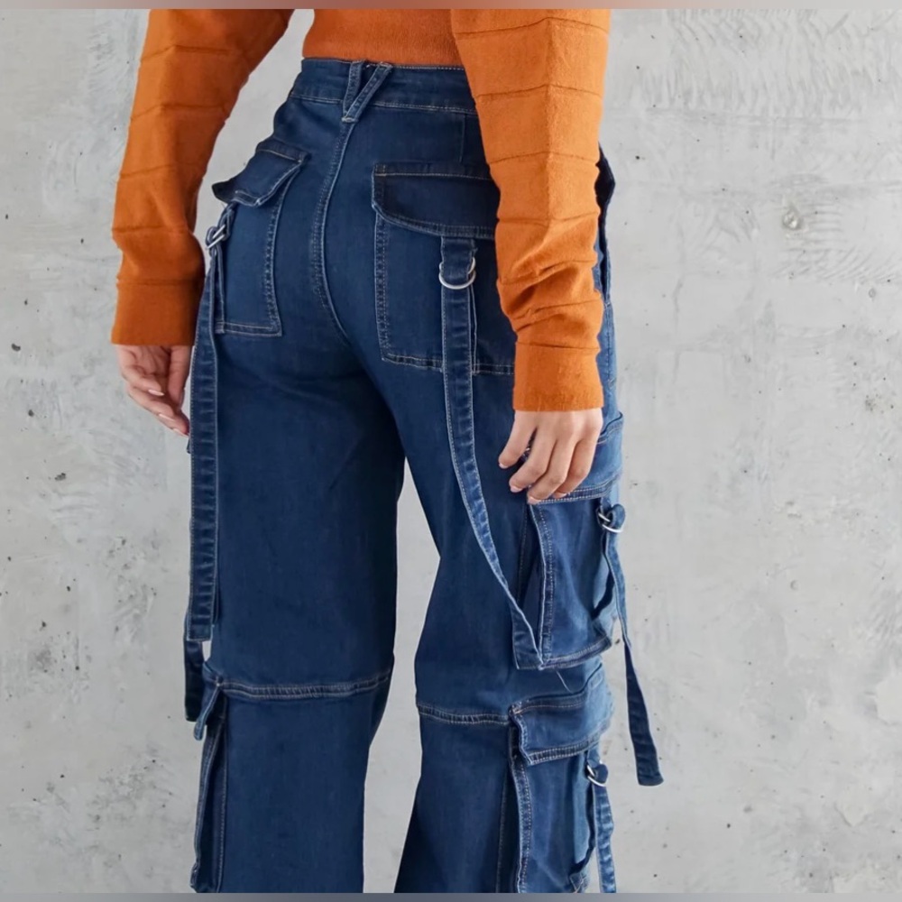 Denim cargo pants - Picture 3 of 3